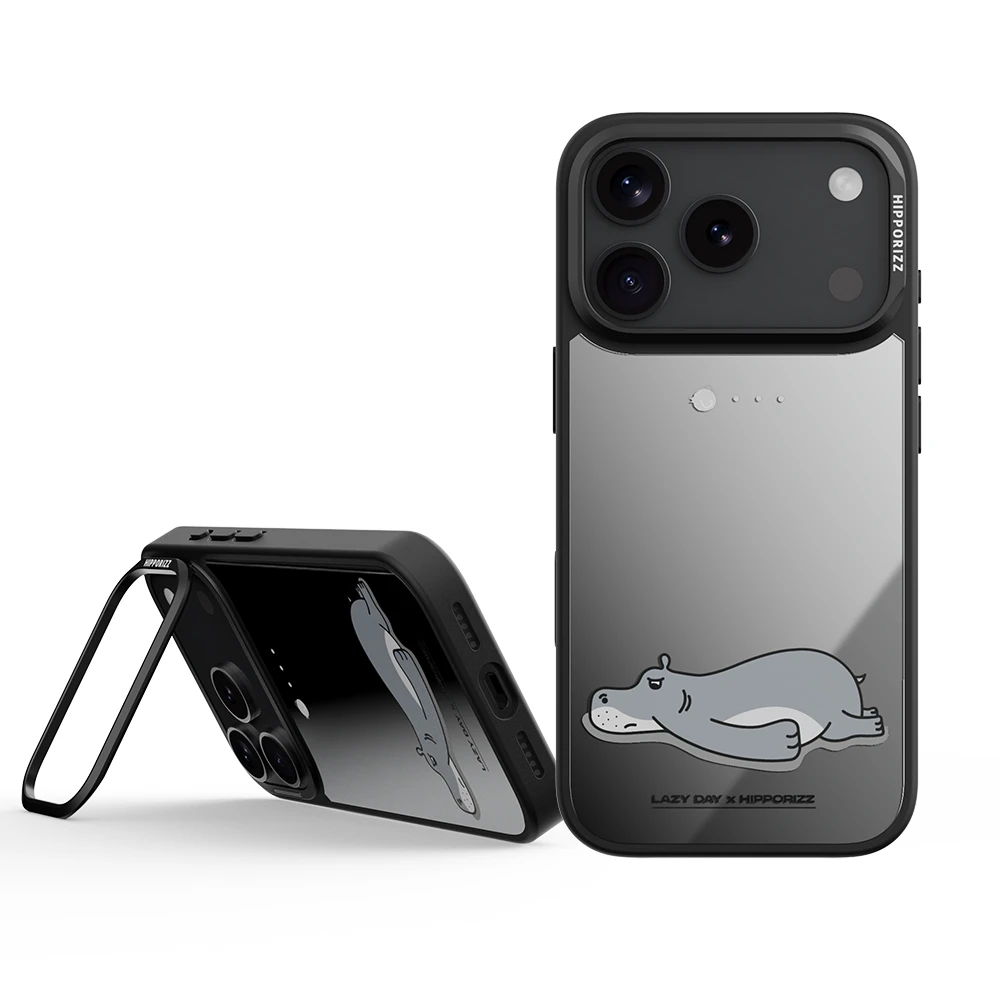【河馬引力】Mirra 鏡面磁吸支架殼 iPhone 17 Pro 系列 厭世｜Hipporizz