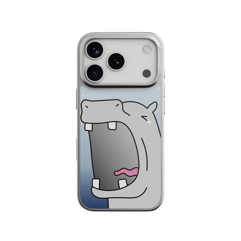 【河馬引力】Mirra 鏡面磁吸支架殼 iPhone 17 Pro 系列 哈欠｜Hipporizz