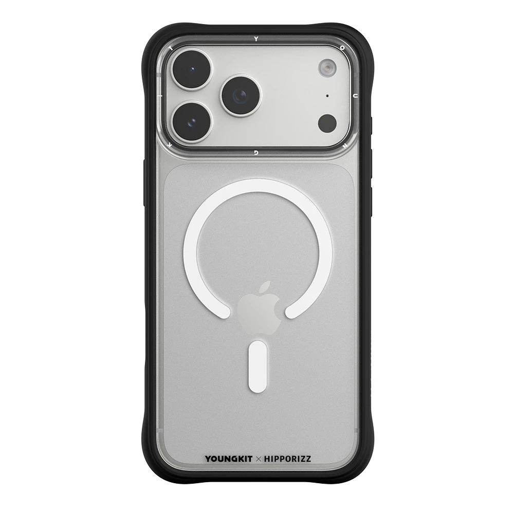 【河馬引力】極致黑｜ Youngkit Swapit 矽膠磁吸保護殼 iPhone 17 Pro 系列｜Hipporizz