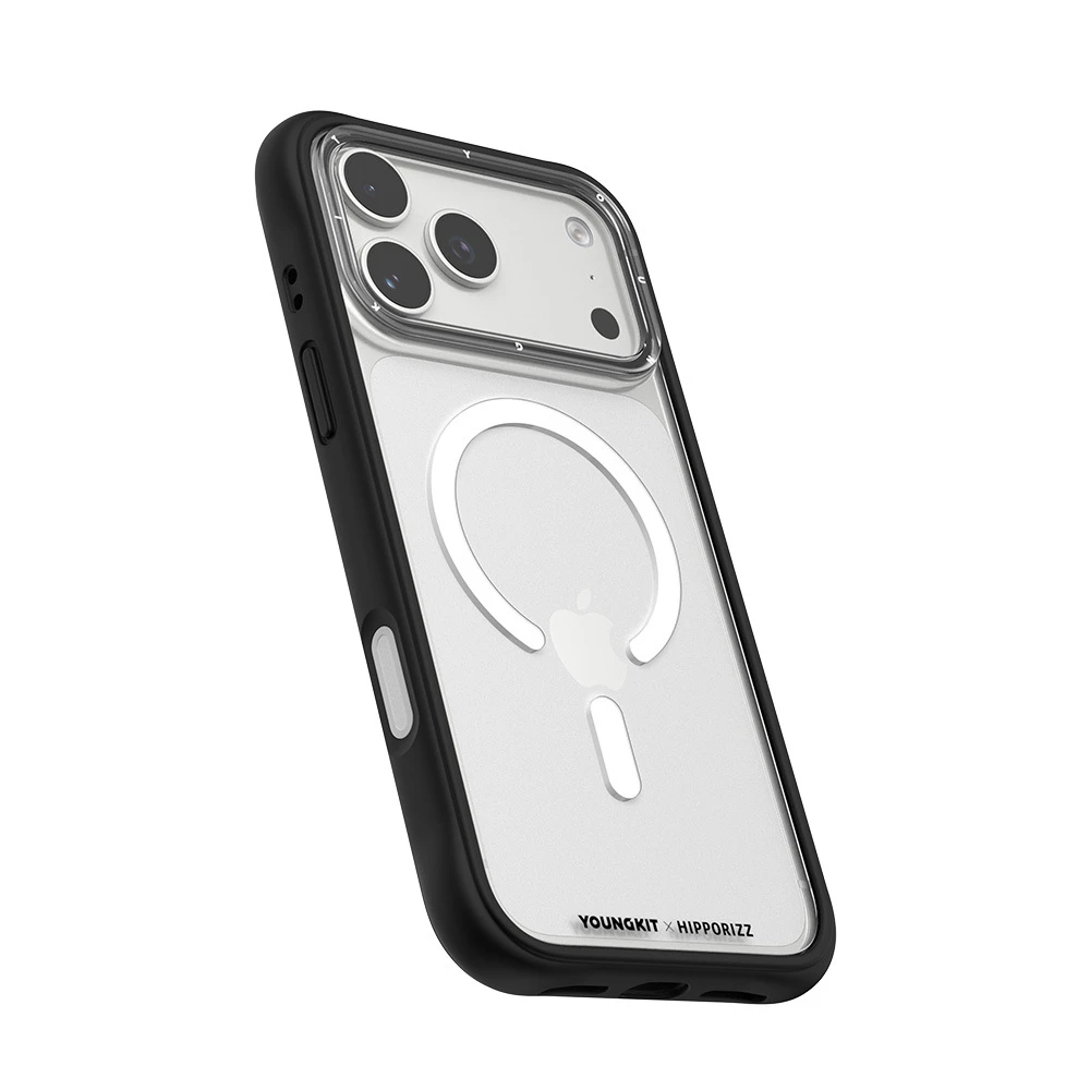 【河馬引力】極致黑｜ Youngkit Swapit 矽膠磁吸保護殼 iPhone 17 Pro 系列｜Hipporizz