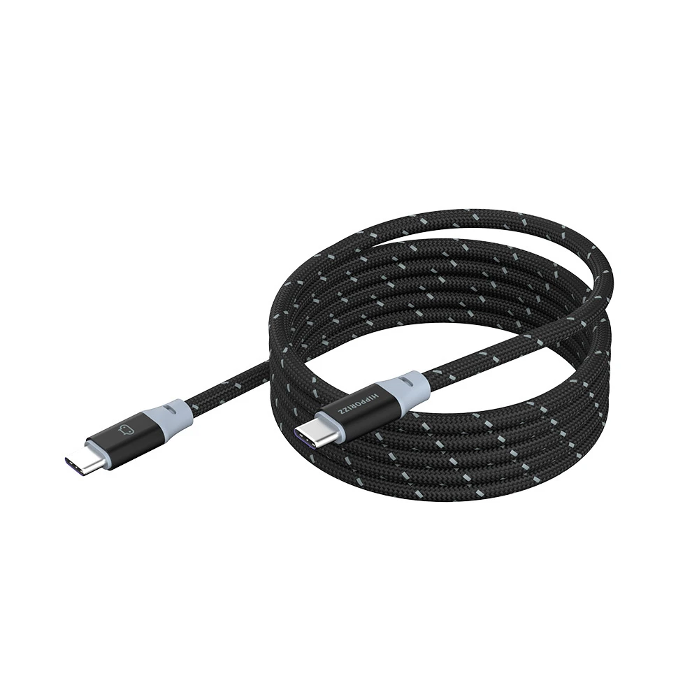 【河馬引力】CAVO 1.5M USB-C to USB-C 雙色充電傳輸編織磁吸捲線 240W｜Hipporizz