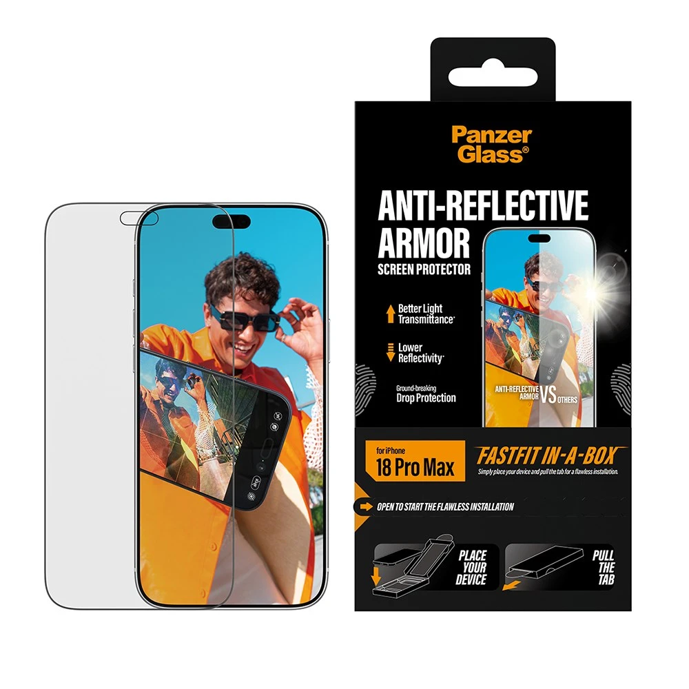 PanzerGlass iPhone 18 Pro Max 6.9吋 耐衝擊亮度提升抗反射玻璃保護貼