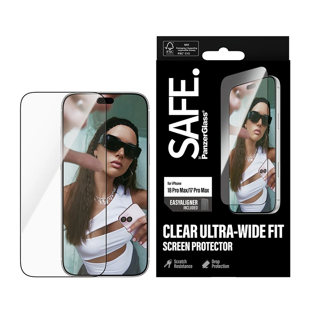 PanzerGlass iPhone 18 Pro Max 6.9吋 SAFE 耐衝擊高透玻璃保護貼