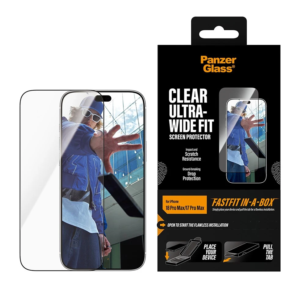 PanzerGlass iPhone 18 Pro Max 耐衝擊高透鋼化保護貼