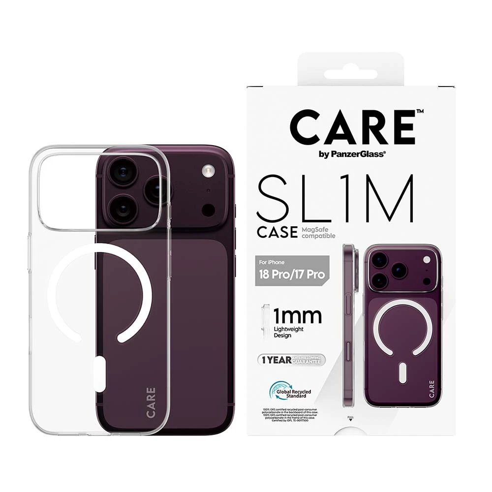 PanzerGlass iPhone 18 Pro SL1M 耐衝擊磁吸強化輕薄漾透防摔殼 - 透白