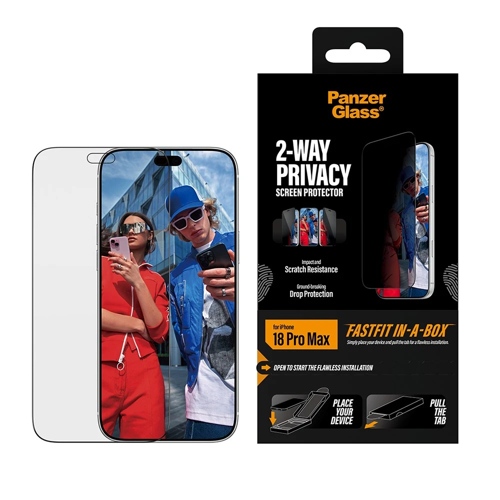 PanzerGlass iPhone 18 Pro Max 耐衝擊高透防窺玻璃保護貼