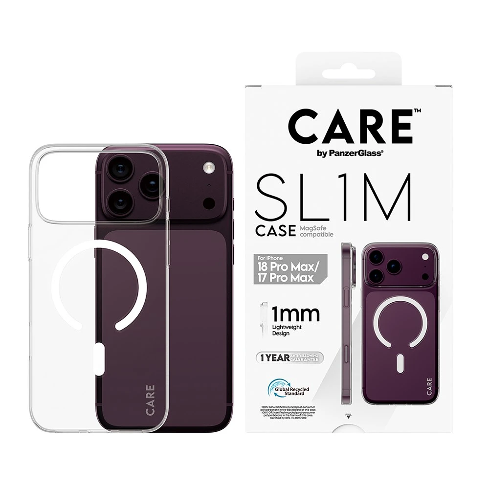 PanzerGlass iPhone 18 Pro Max SL1M 耐衝擊磁吸輕薄漾透殼 - 透白