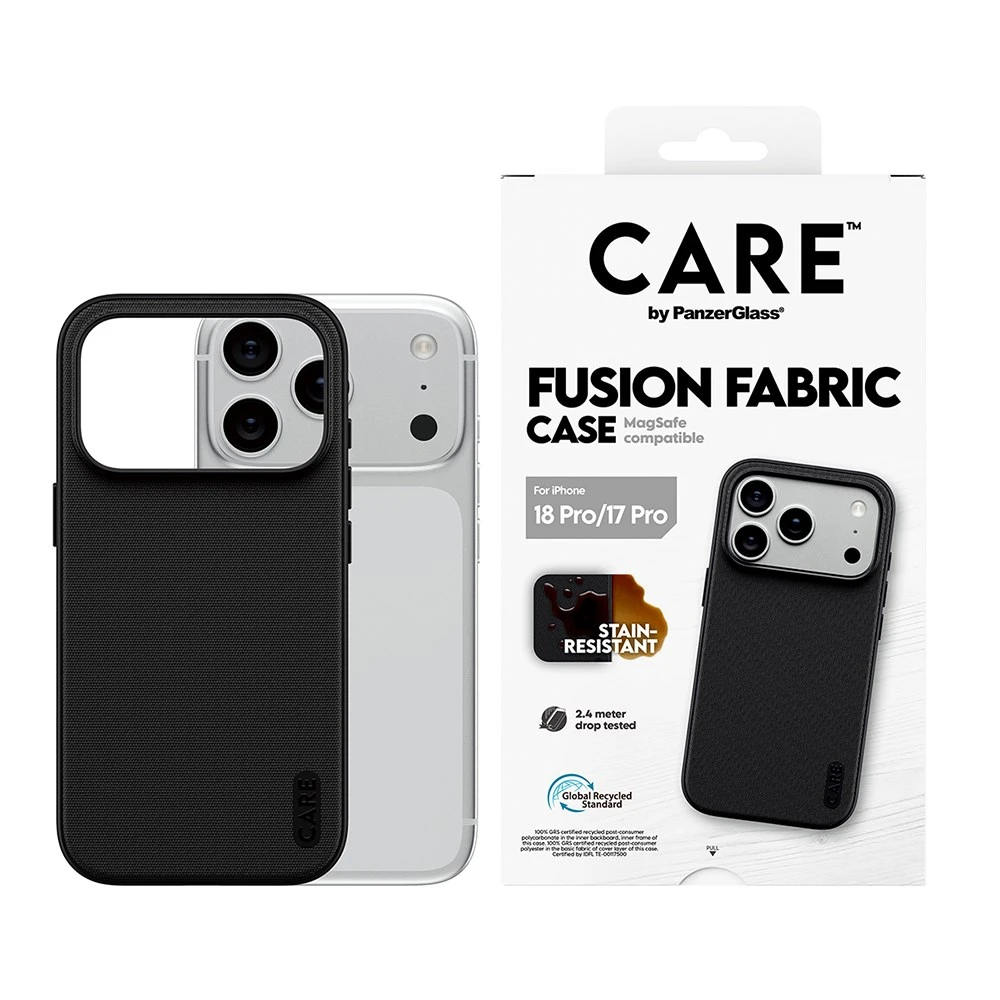 PanzerGlass iPhone 18 Pro Fusion Fabric〔黑〕科技織紋磁吸保護殼