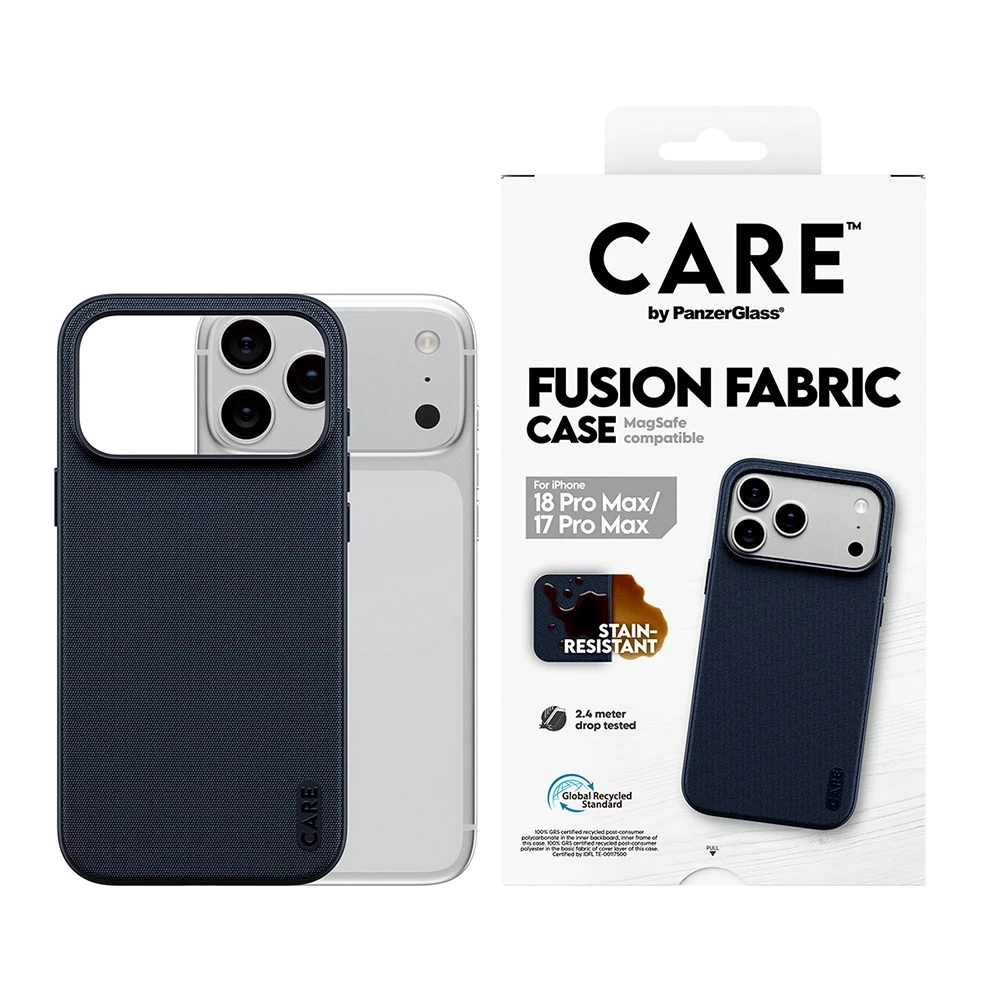 PanzerGlass iPhone 18 Pro Max Fusion Fabric〔藍〕科技織紋磁吸保護殼