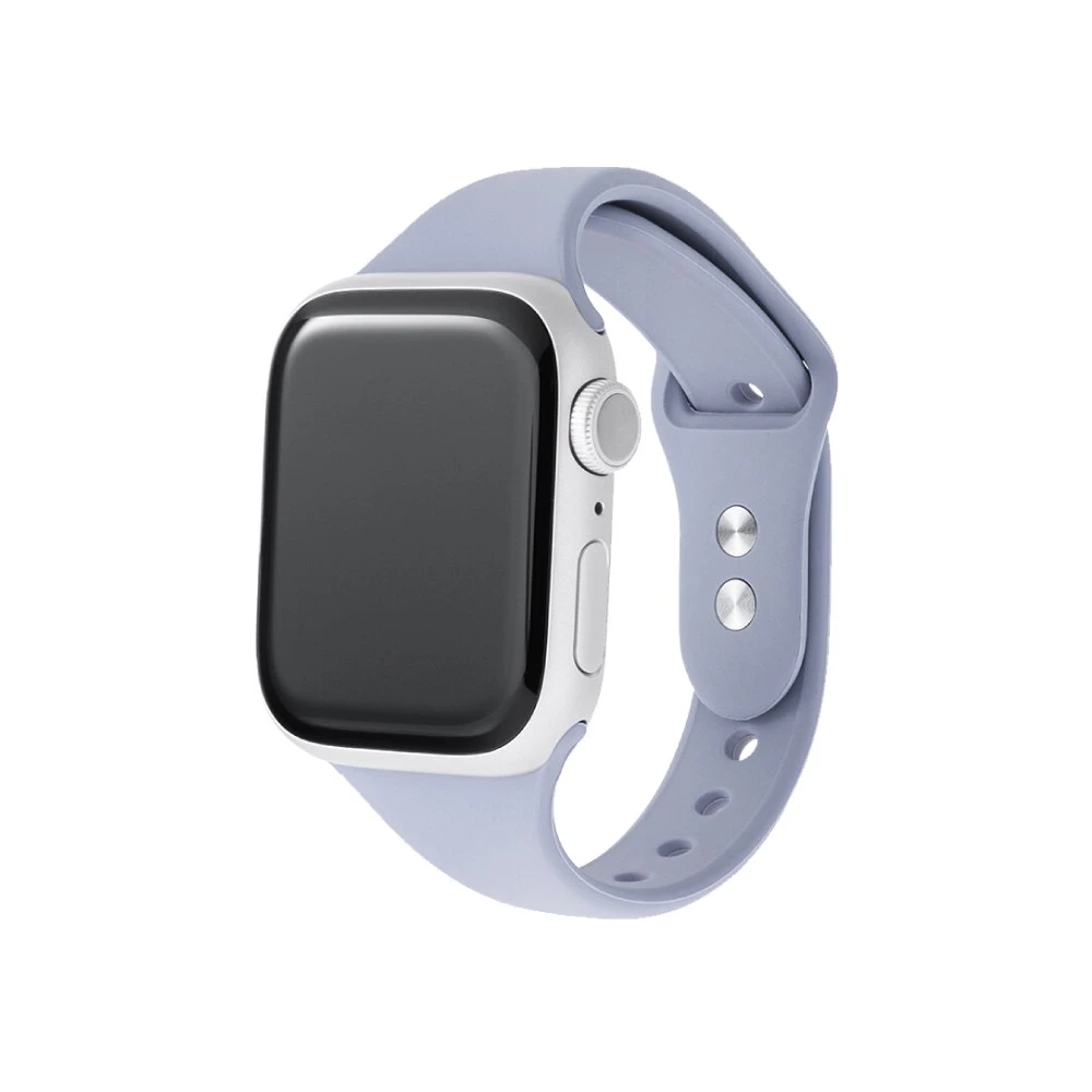 Gramas Apple Watch 38/40/41/42mm 矽膠雙扣錶帶-藍色