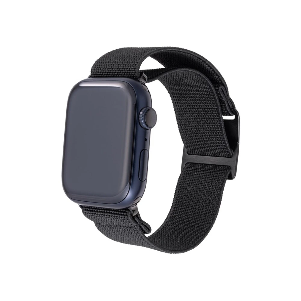 GRAMAS Apple Watch 44/45/46/49mm 法國海軍大帆布錶帶-黑色