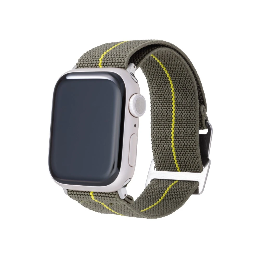 GRAMAS Apple Watch 44/45/46/49mm 法國海軍帆布錶帶-森林綠