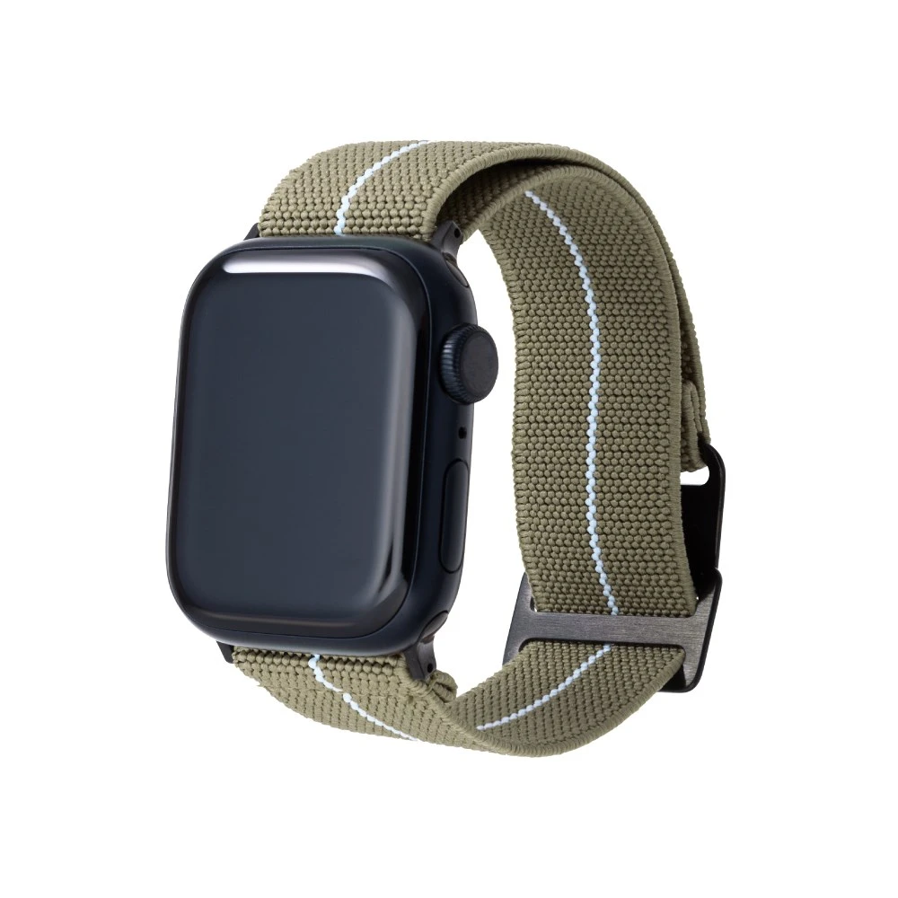 GRAMAS Apple Watch 44/45/46/49mm 法國海軍帆布錶帶-橄欖綠
