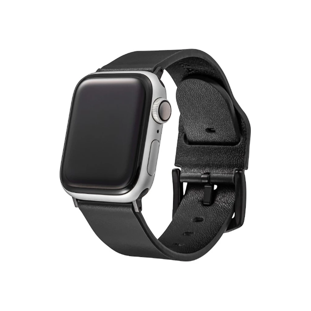 GRAMAS Apple Watch 38/40/41/42mm 義大利真皮錶帶-黑