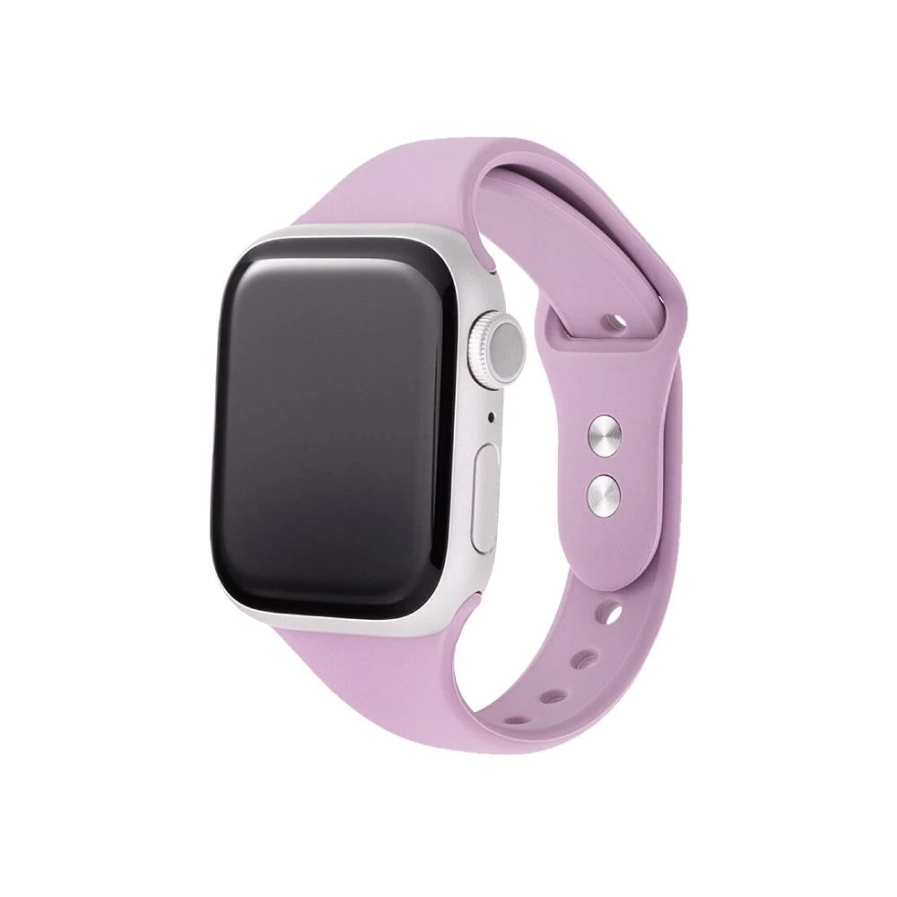 Gramas Apple Watch 44/45/46/49mm 矽膠雙扣錶帶-紫色