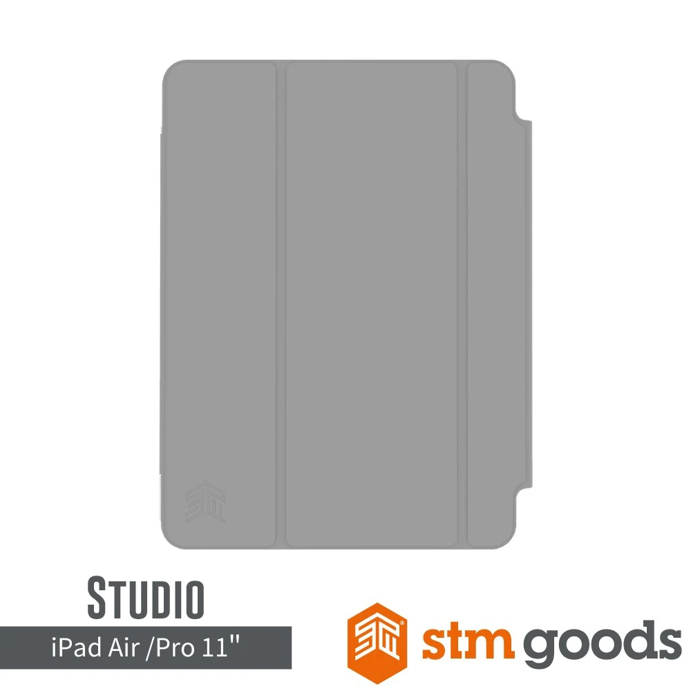 STM iPad Air 11" (M4/M3/M2/5th/4th)/ iPad Pro 11”第4/3/2/1代 Studio 通用極輕薄防護硬殼-灰