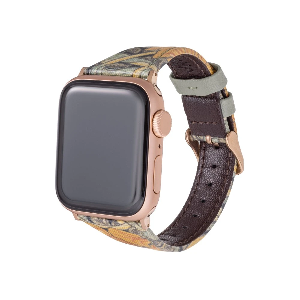 Gramas Apple Watch 38/40/41/42mm 仕女彩繪錶帶 BEST OF MORRIS 聯名限量款-橙色