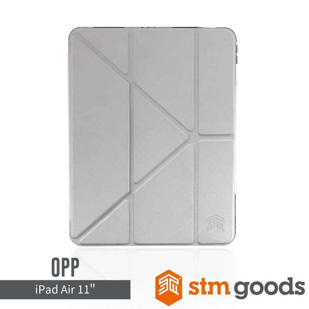 STM iPad Air M4/M3/M2/第5/4代 11" Opp 專用多角度折疊防摔保護殼-灰