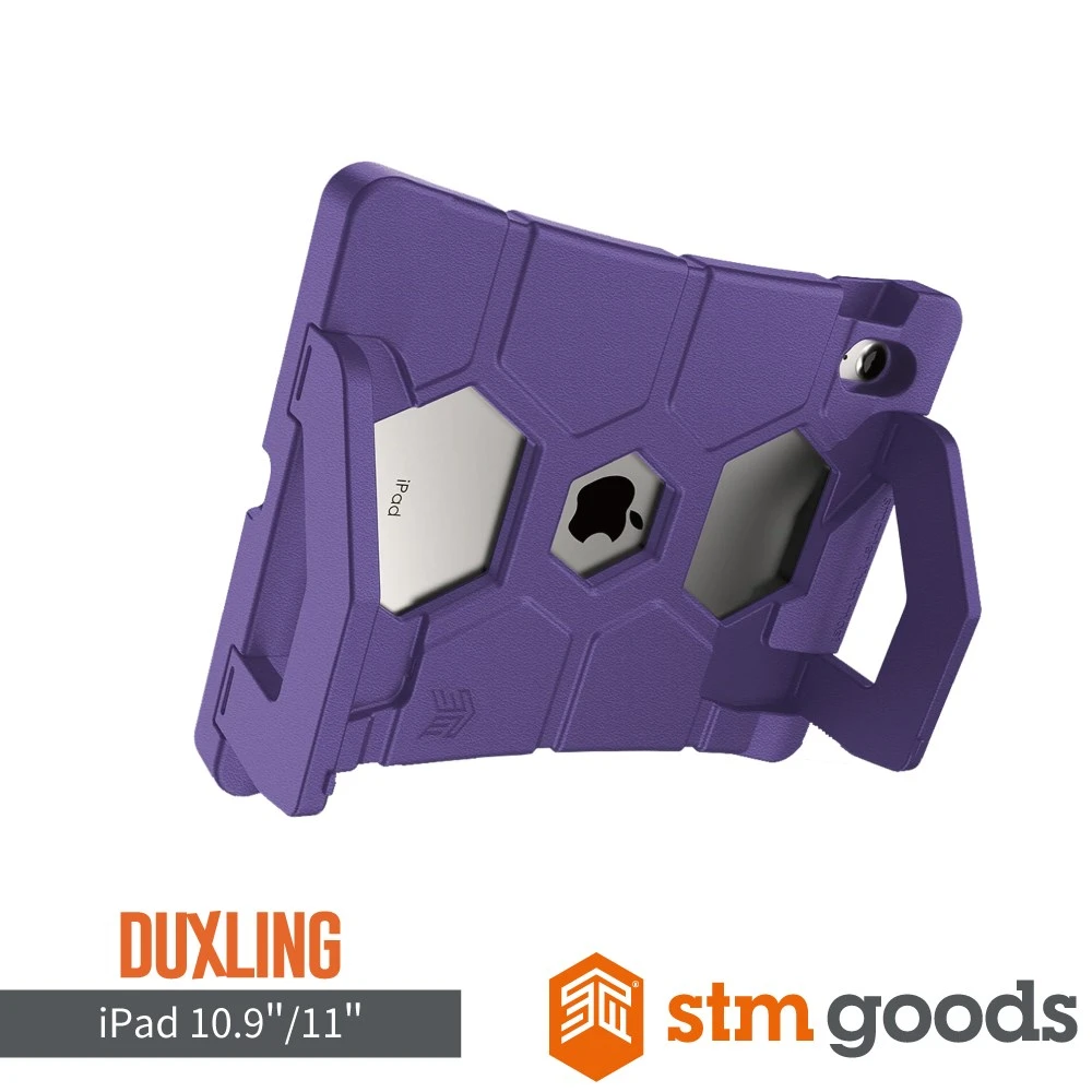 STM iPad A16/第10代 11" Duxling 專用兒童超防摔保護殼-紫
