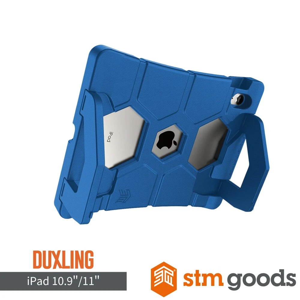 STM iPad A16/第10代 11" Duxling 專用兒童超防摔保護殼-藍