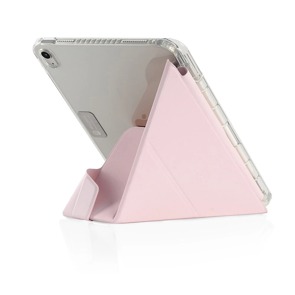 STM iPad A16/第10代 11" Opp 專用多角度折疊防摔保護殼-粉