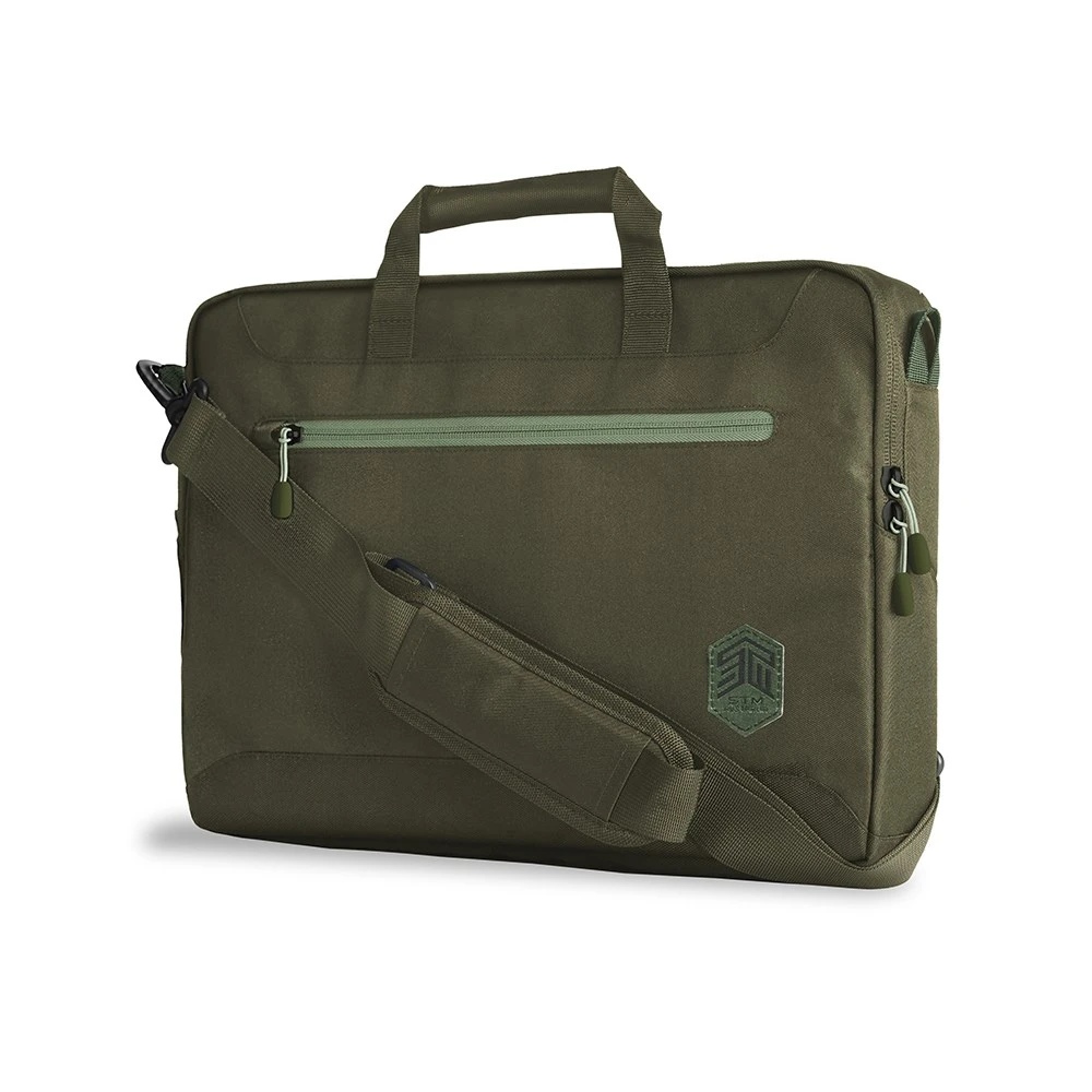 STM Macbook 15-16" ECO Brief 手提肩帶電腦包 -橄欖綠