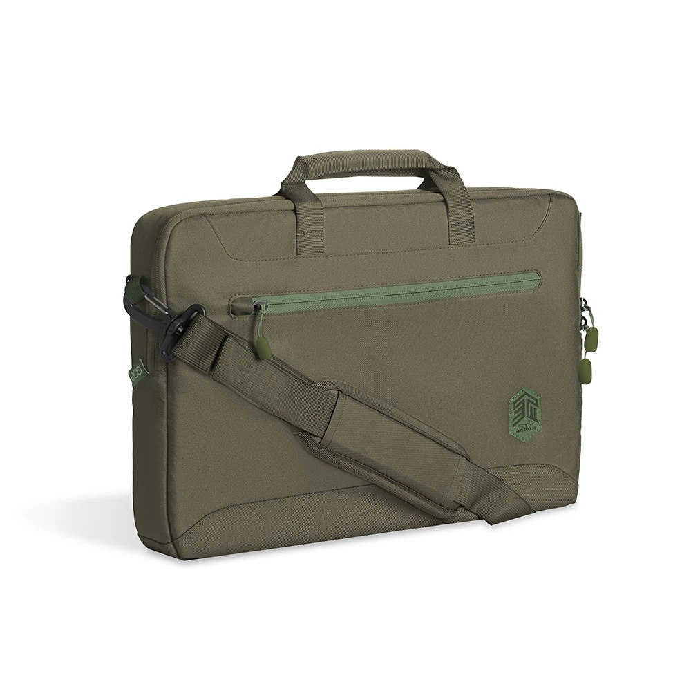 STM Macbook 15-16" ECO Brief 手提肩帶電腦包 -橄欖綠