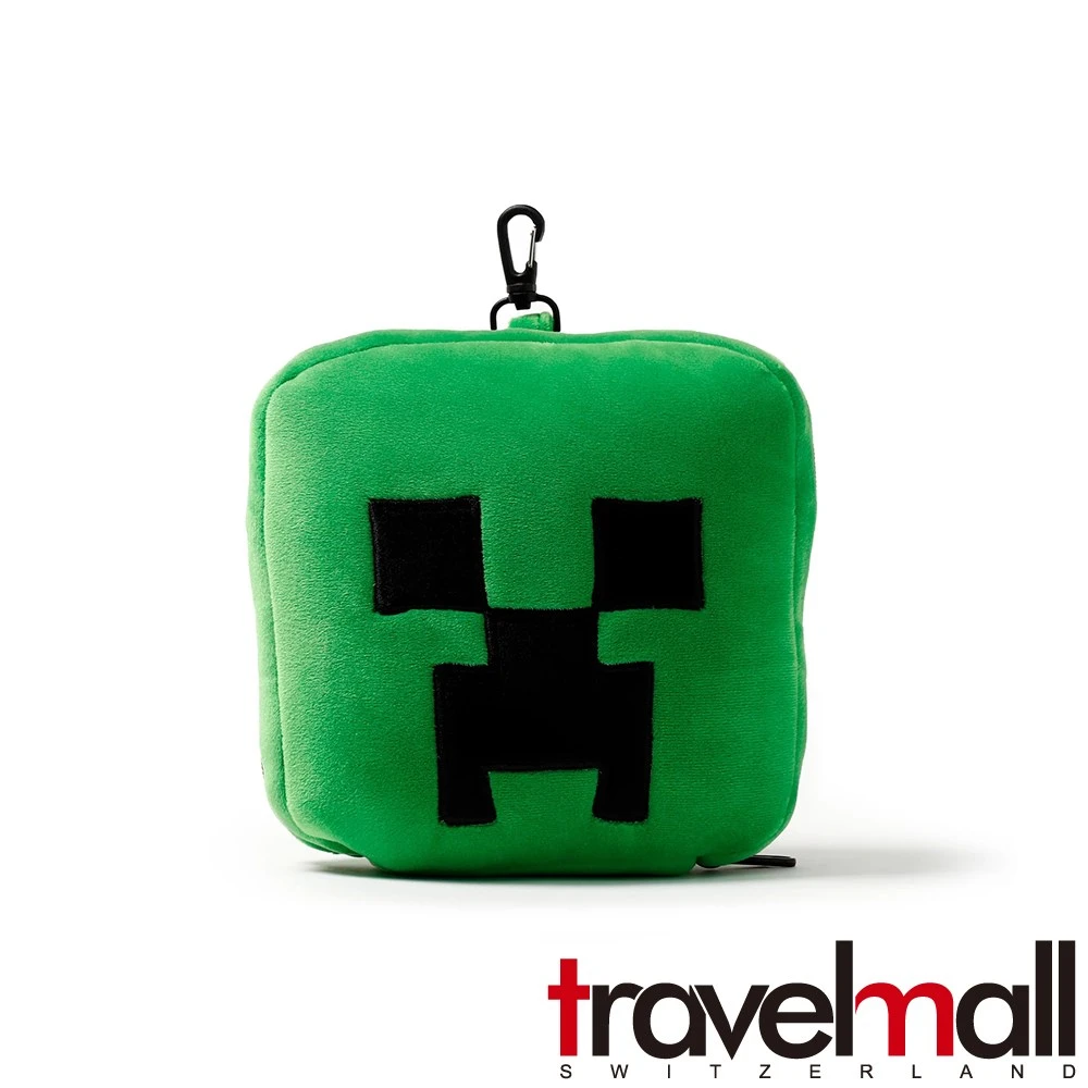 Travelmall 2合1 多功能旅行舒適枕頭眼罩-苦力怕