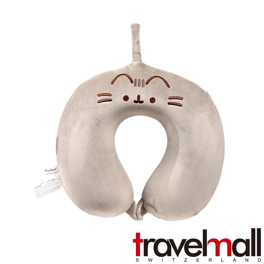 Travelmall 3D 旅行舒適記憶頸枕-胖吉貓