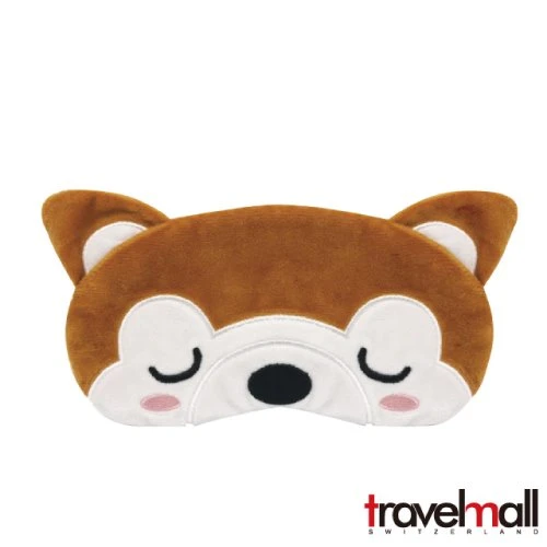 Travelmall 動物系列 舒適 旅行 眼罩-柴犬