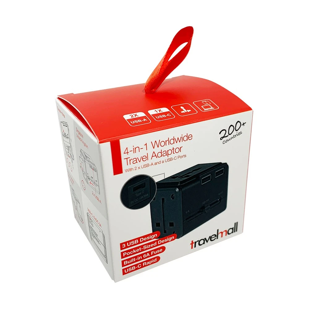 Travelmall 2A1C 多國旅行轉換插頭 (2USB-A / 1Type-C)