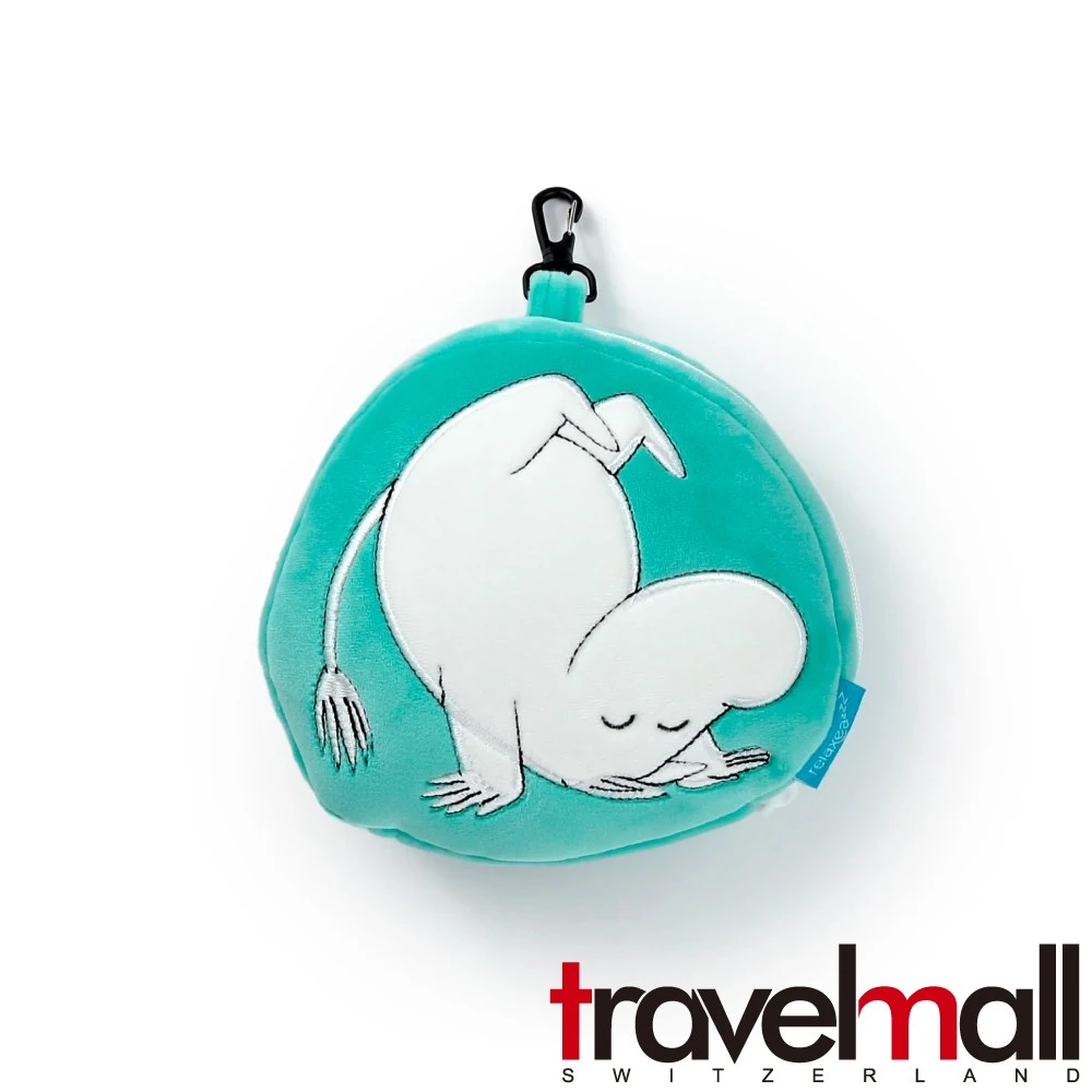 Travelmall 2合1 多功能旅行 舒適枕頭眼罩-嚕嚕米