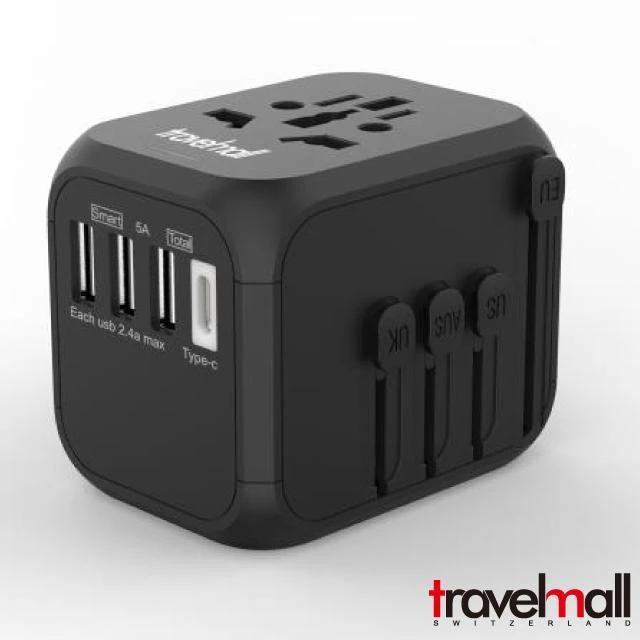 Travelmall 4 USB 多國旅行轉換插頭 (5.3 A)