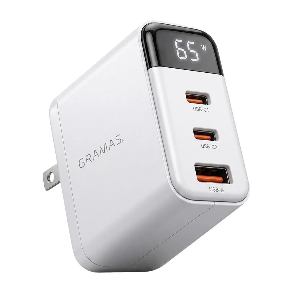 Gramas 65W 數位顯示快充頭 (2C1A)