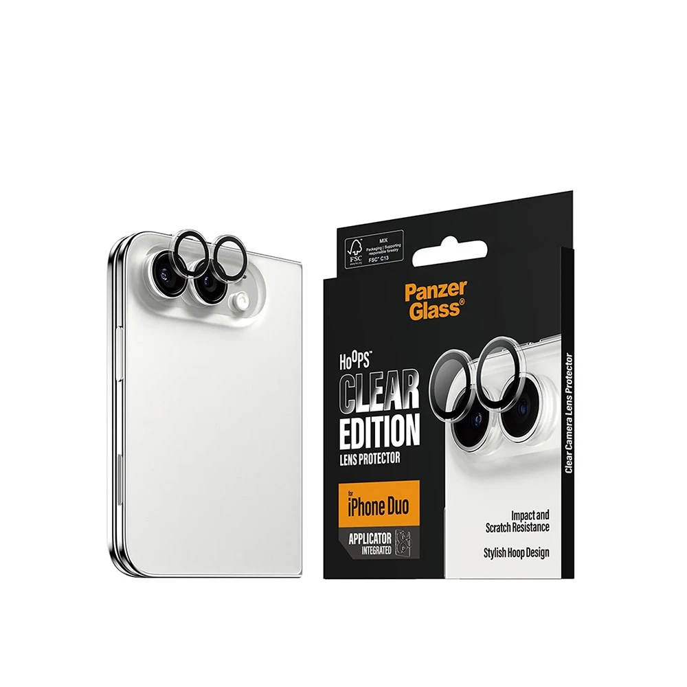 PanzerGlass iPhone Duo HOOPS 高透明單顆鏡頭貼環（二入）