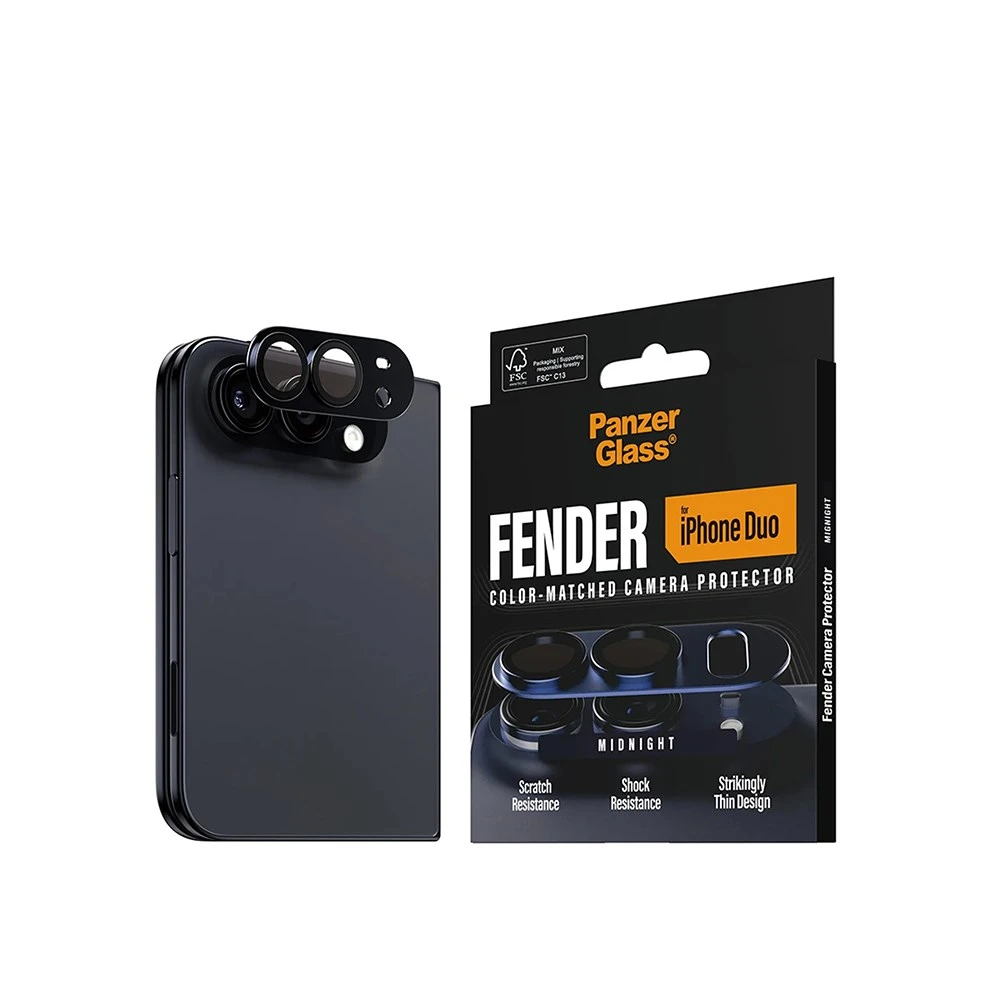 PanzerGlass iPhone Duo FENDER 耐衝擊金屬鏡頭貼