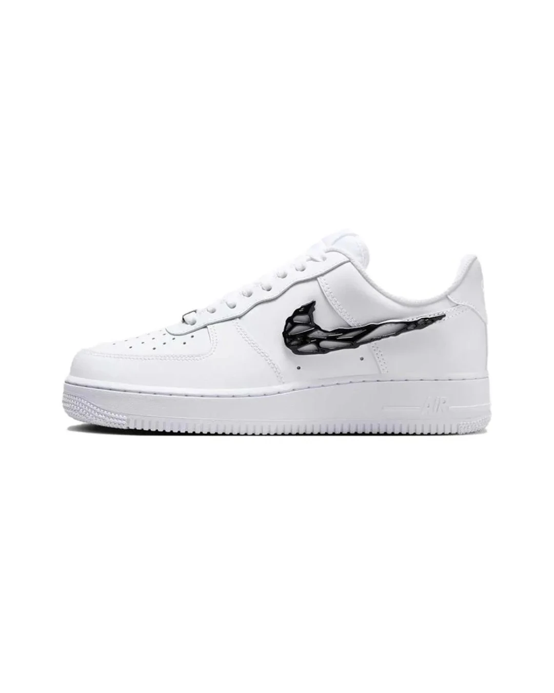 INGRAINED｜Nike Air Force 1 Low "Liquid metal Swoosh" 液態溶解 黑毒液 IF1686-101