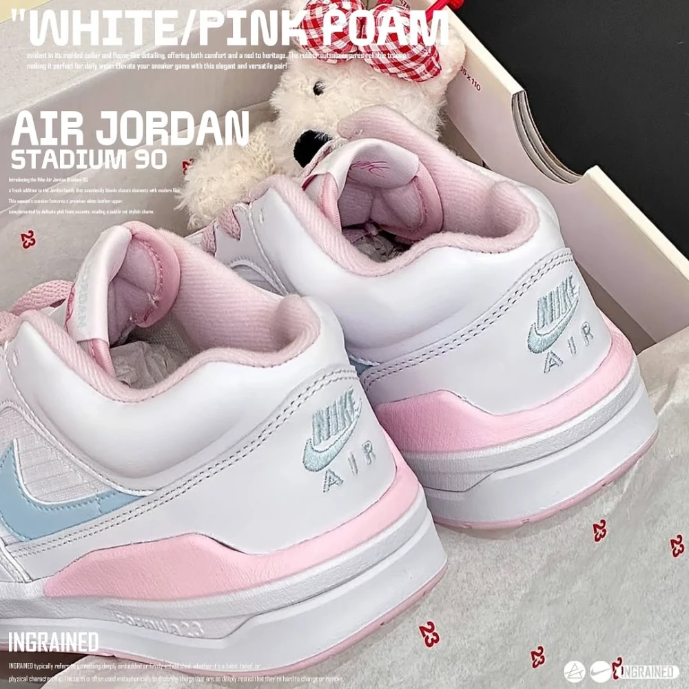 INGRAINED｜Nike Jordan Stadium 90 "White/Pink"白粉 HQ1193-141