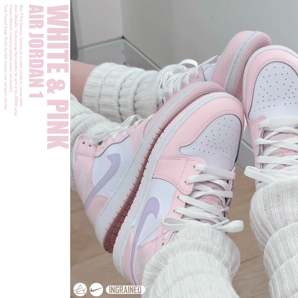 INGRAINED｜Nike Air Jordan 1 Mid GS "Pink Wash" 櫻花粉 FD8780-601