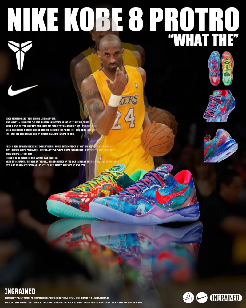 🔥 Nike Kobe 8 Protro ”What The Kobe“ 🏀