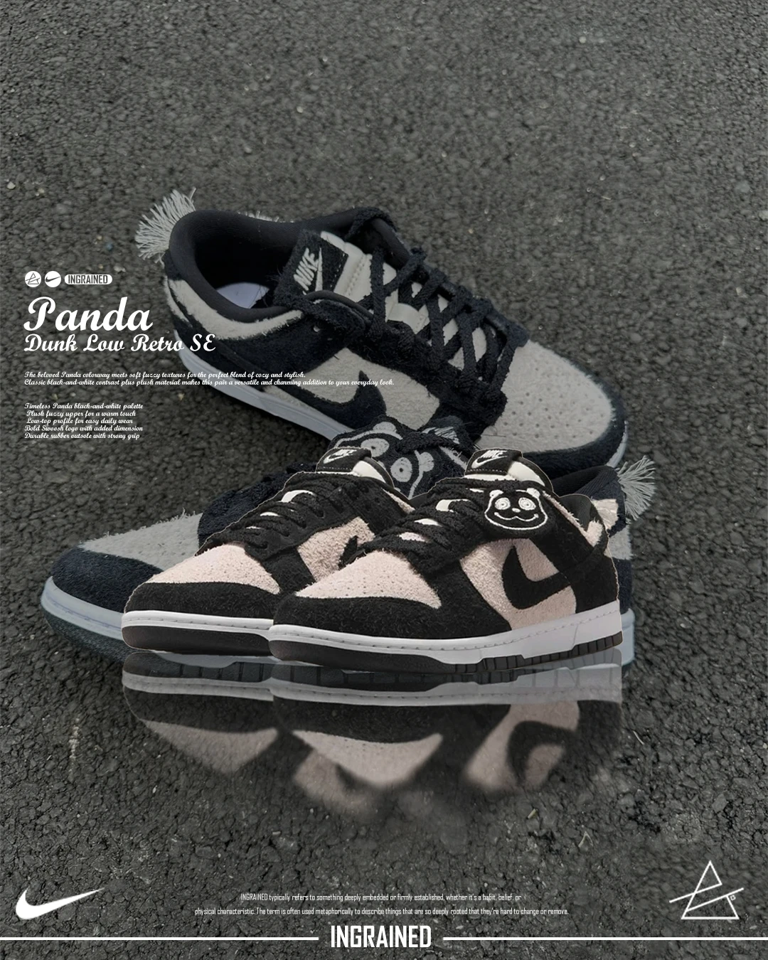 Nike Dunk Low Retro SE「絨毛熊貓」暖萌登場
