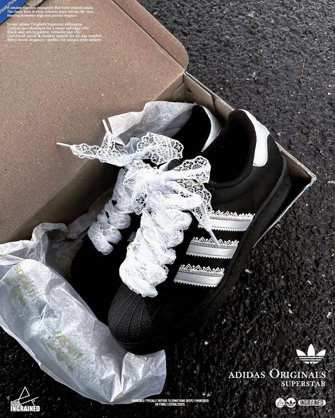 adidas Originals SUPERSTAR 訂製款｜輕銀芭蕾 2.0