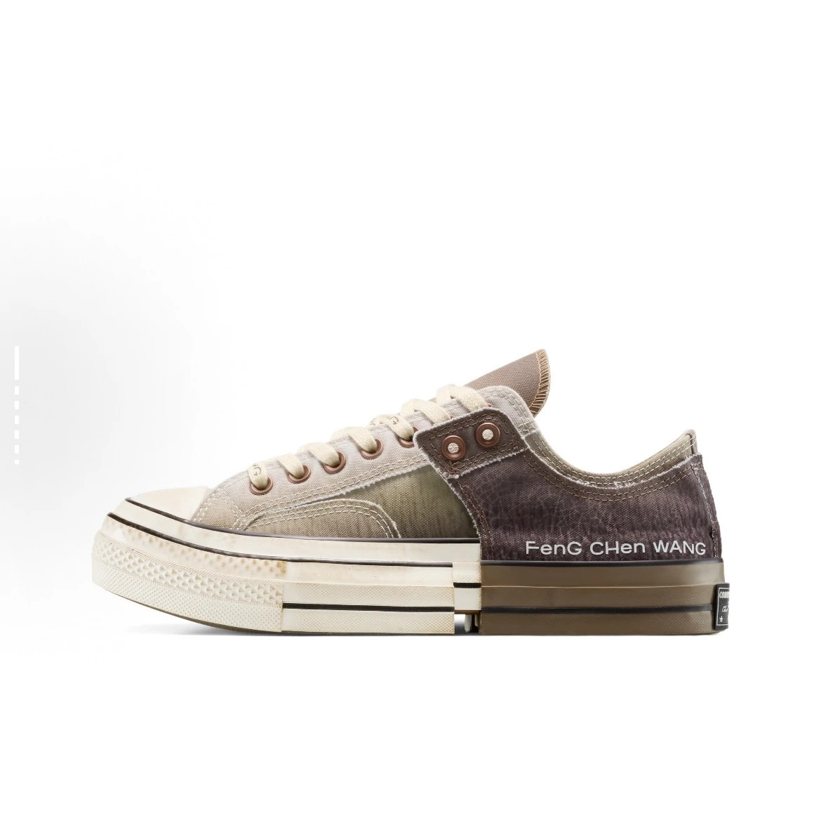 INGRAINED｜CONVERSE CHUCK 70 2-IN-1 FENG CHEN WANG "Brown" 王逢陳 聯名款 解構 帆布鞋 A15741C