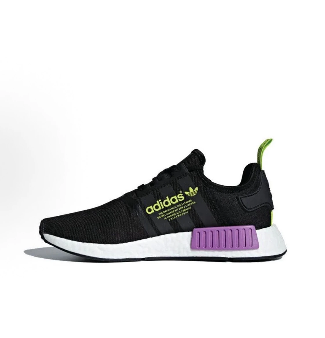 INGRAINED｜Adidas NMD R1 Boost 黑 紫 綠色 襪套 休閒鞋 慢跑鞋 D96627