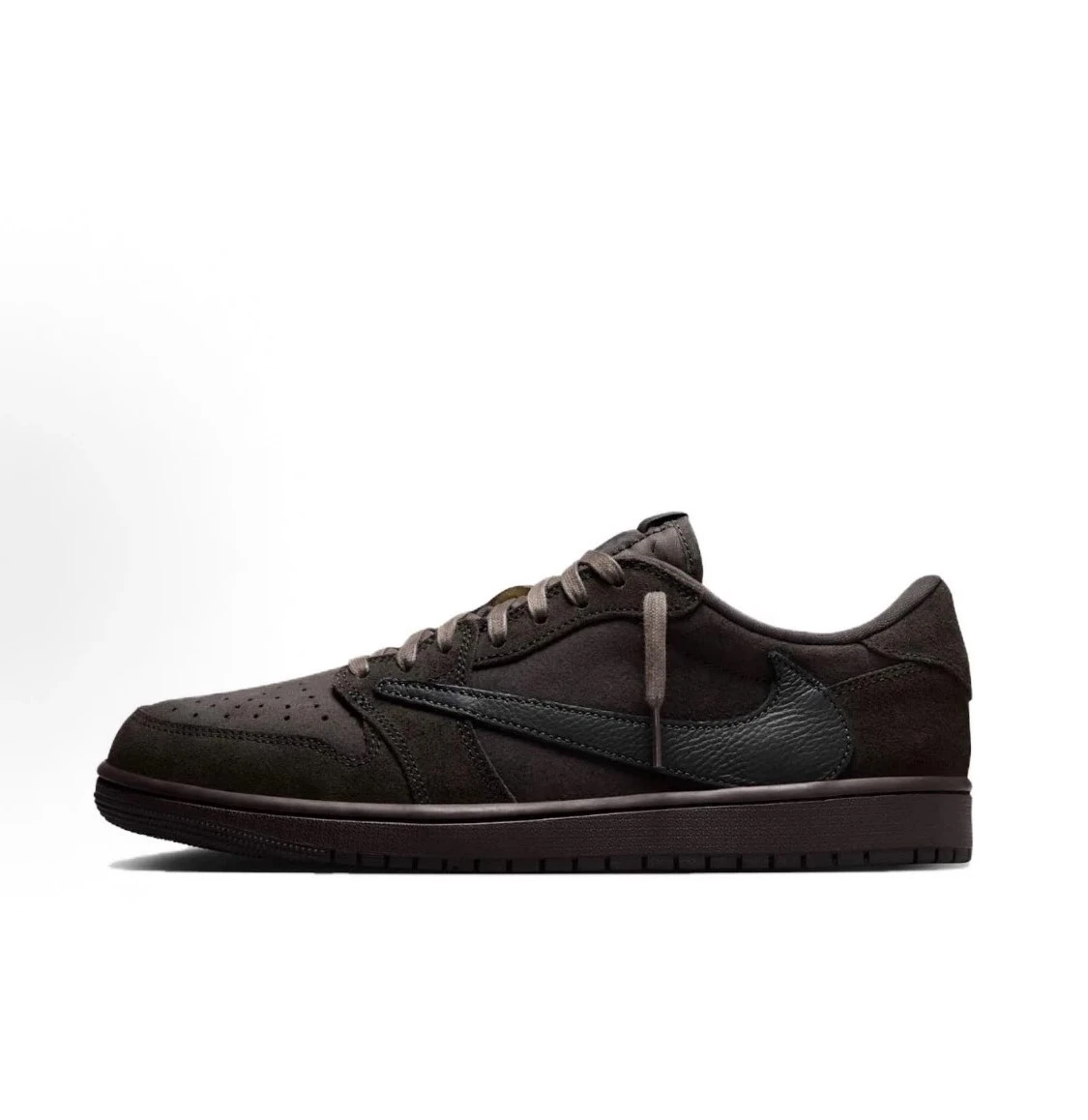 INGRAINED｜Travis Scott x Air Jordan 1 Low OG "Velvet Brown" 絲絨黑摩卡 倒勾 休閒鞋 DM7866-202