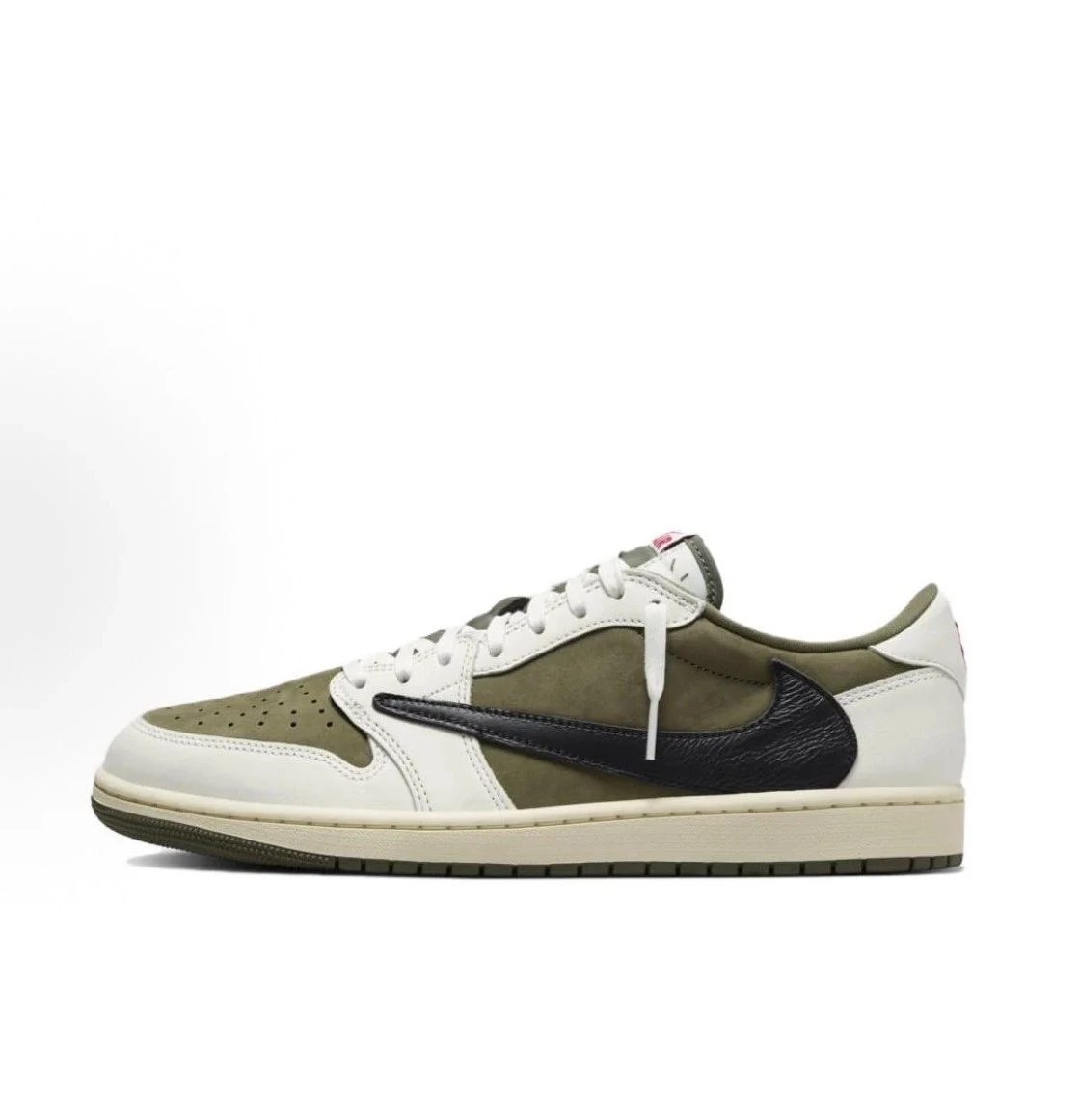 INGRAINED｜Travis Scott x Air Jordan 1 Low OG "Medium Olive" 橄欖綠 倒勾 休閒鞋 DM7866-200