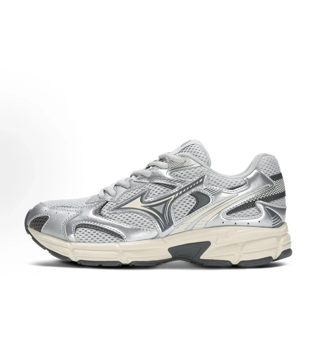 INGRAINED｜Mizuno Speed 2K 美津濃 灰銀 奶油底 液態銀 Y2K復古 慢跑鞋 D1GH222917