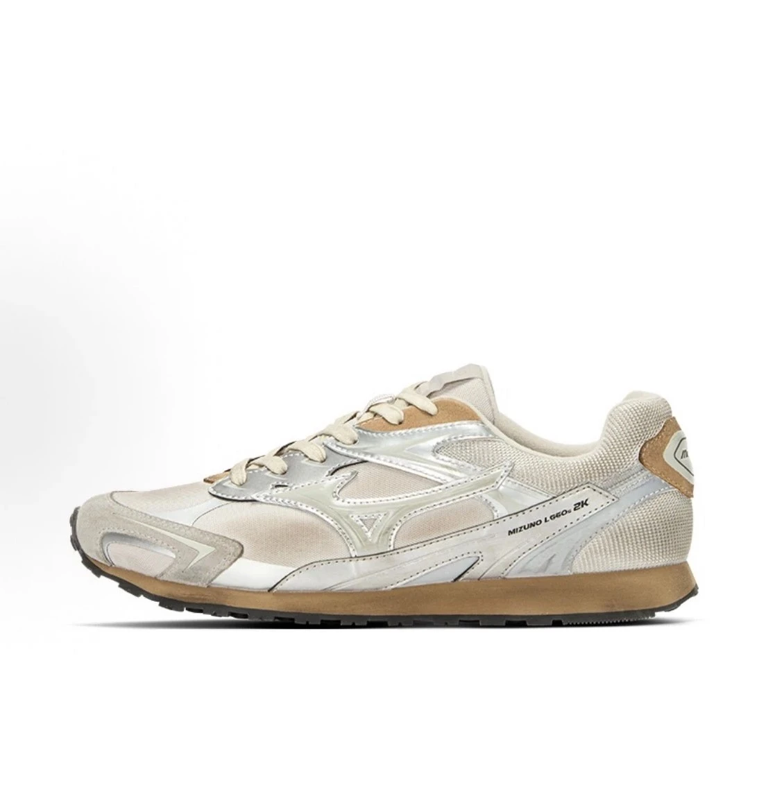 INGRAINED｜Mizuno LG 60s 2K "White Grey" 美津濃 復古做舊 Y2K銀 白灰色 摩卡 大地色 米灰 德訓鞋 休閒鞋 D1GH242101