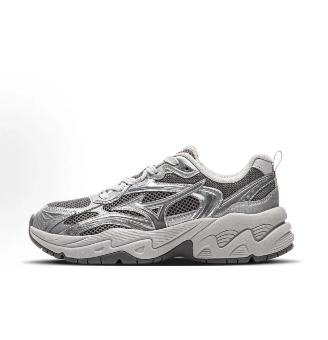 INGRAINED｜Mizuno Trainer 2K V2 美津濃  復古 做舊 煙灰銀 金屬銀灰 休閒鞋 慢跑鞋 老爹鞋 D1GH250401