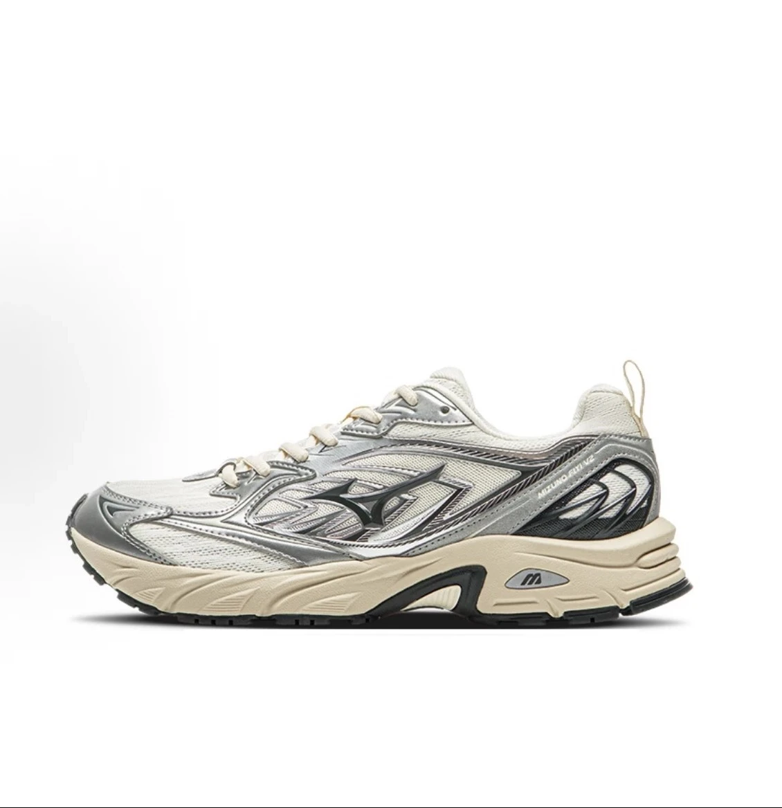 INGRAINED｜Mizuno FIYI V2 美津濃 液態銀 金屬 未來感 科技 奶油底 慢跑鞋 休閒鞋 D1GH241511